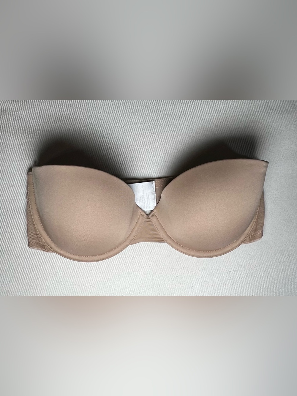 H&M Strapless Nude T-Shirt Bra Mesh back - Smooth Seamless Support 34C EC